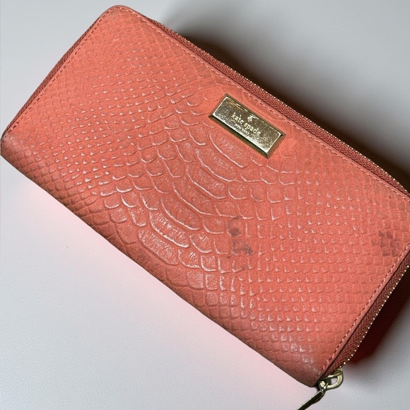 kate spade Handbags - Kate Spade Cream and Red Wallet